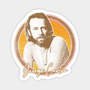 George Carlin / Retro Fan Art Design Magnet