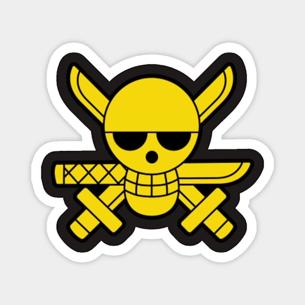 Roronoa Zoro Jolly Roger - Mugiwara - Magnet | TeePublic