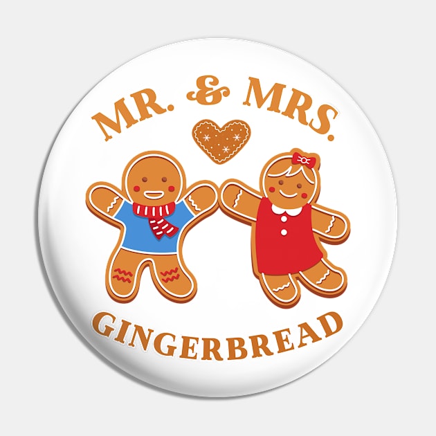 Mr & Mrs Gingerbread Pin by stressless