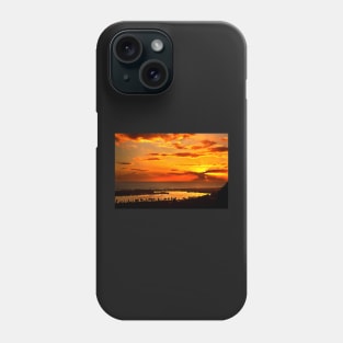 Sunset at Kaiafas lake Phone Case