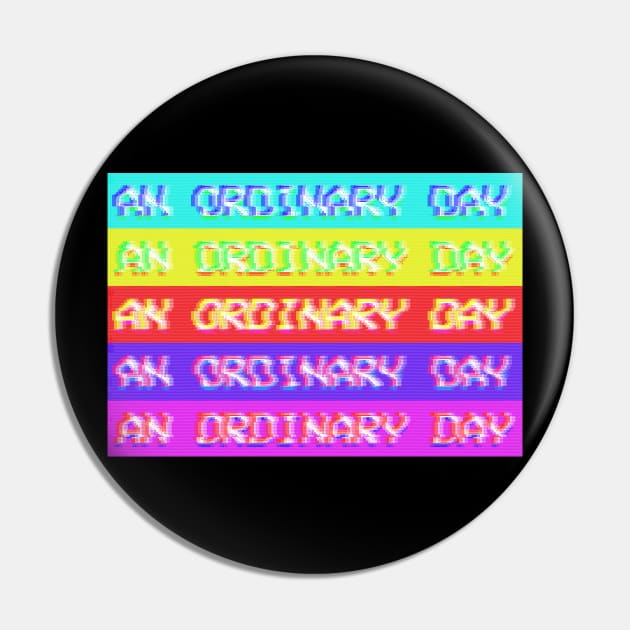 "An Ordinary Day" Vintage Vaporwave Aesthetic Pin by Raimondi