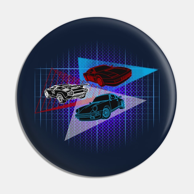 80s Supercars Pin by AutomotiveArt