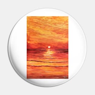 Red Sunset Pin