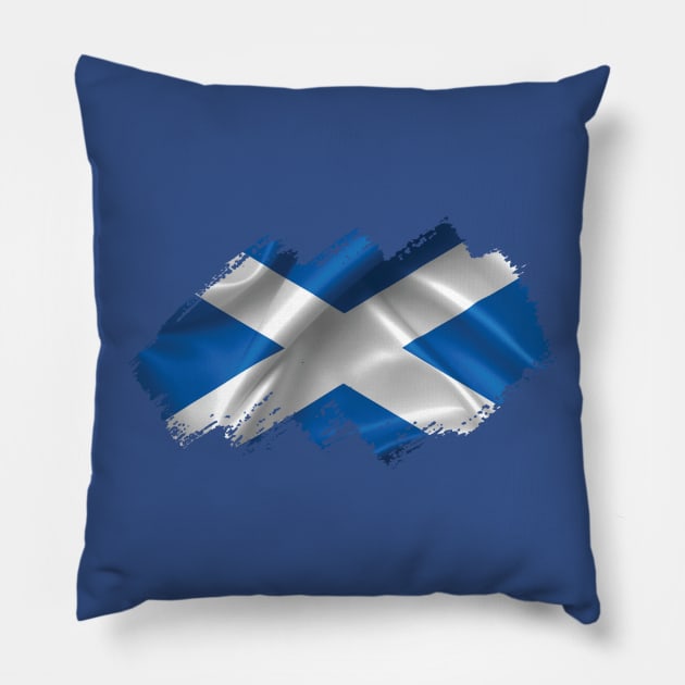 Flag of Scotland Pillow by Teemperor