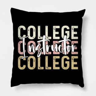 College instructor assistant Thank You college instructor Pillow