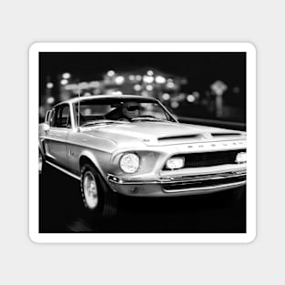 1968 Shelby Mustang Street Scene Magnet