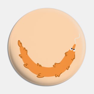 Worm Smile (Orange) Pin