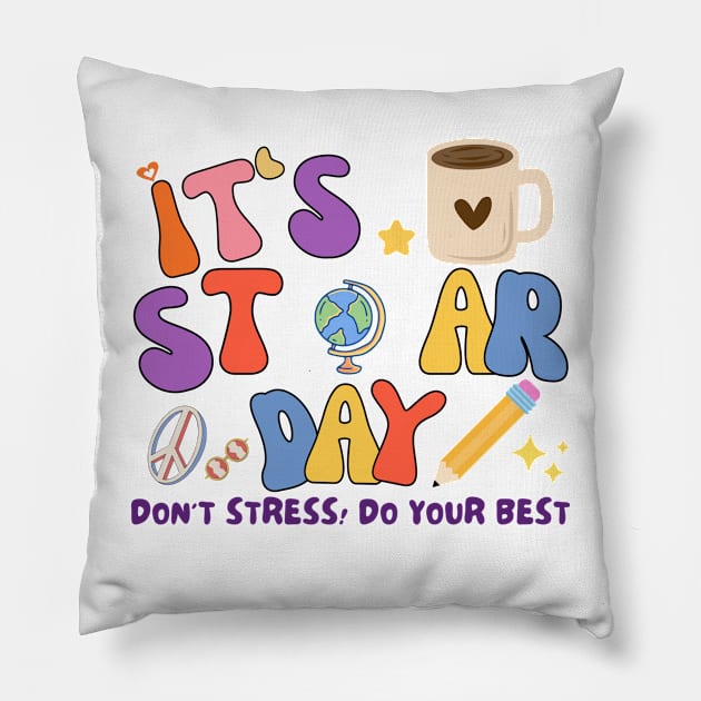 Motivational Test day Pillow by TreSiameseTee