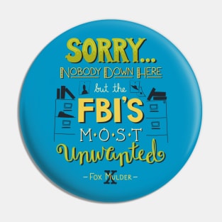 The FBI's Most Unwanted Pin