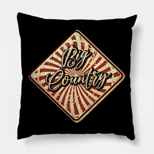 Big Country vintage design on top Pillow