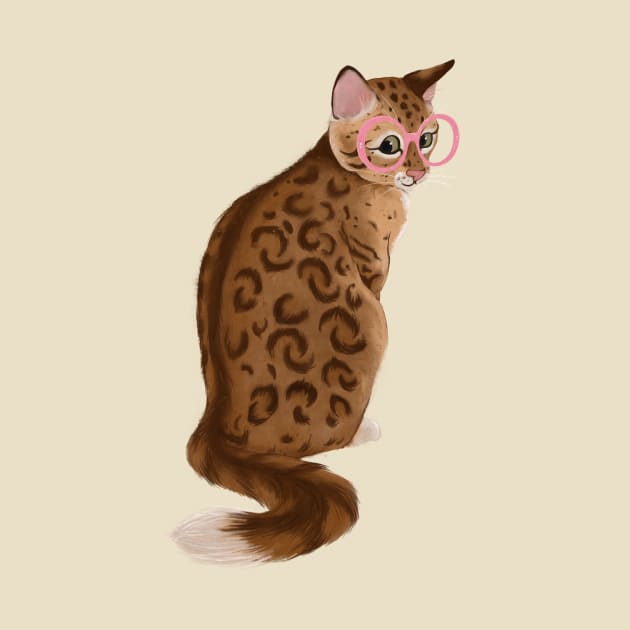 Specs and spots cat by LauraGraves