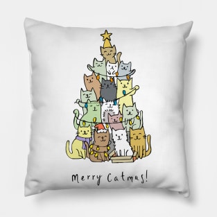 Merry Catmas Pillow