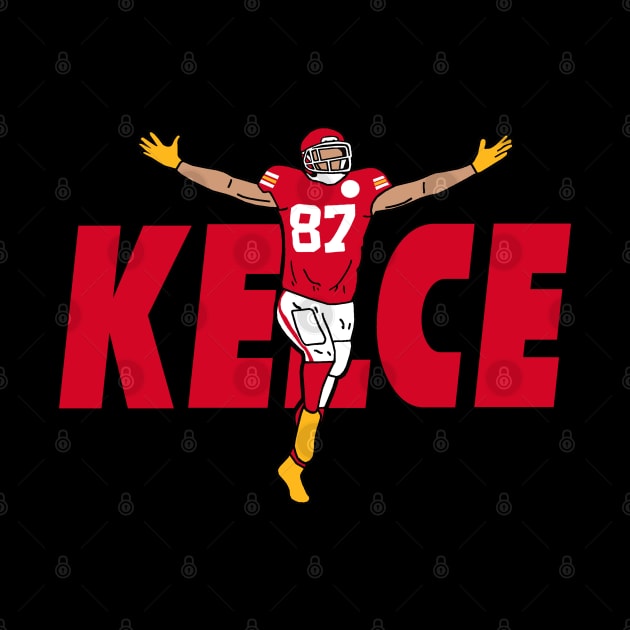 Kelce 87, Kansas City Football by FanSwagUnltd