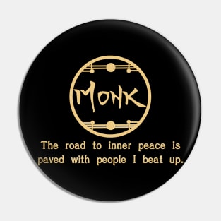 Monk Road to Inner Peace Pin