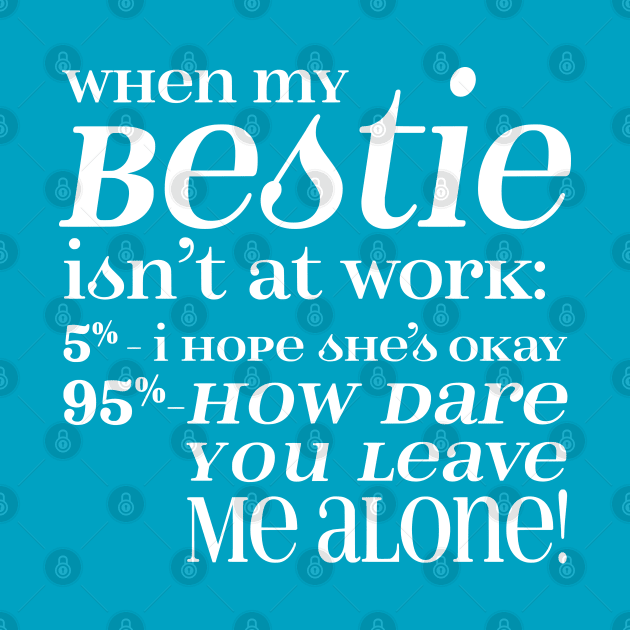 Bestie - White letters by CuteCoCustom