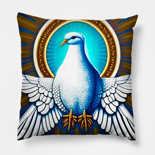 White dove of the Holy Spirit Pillow