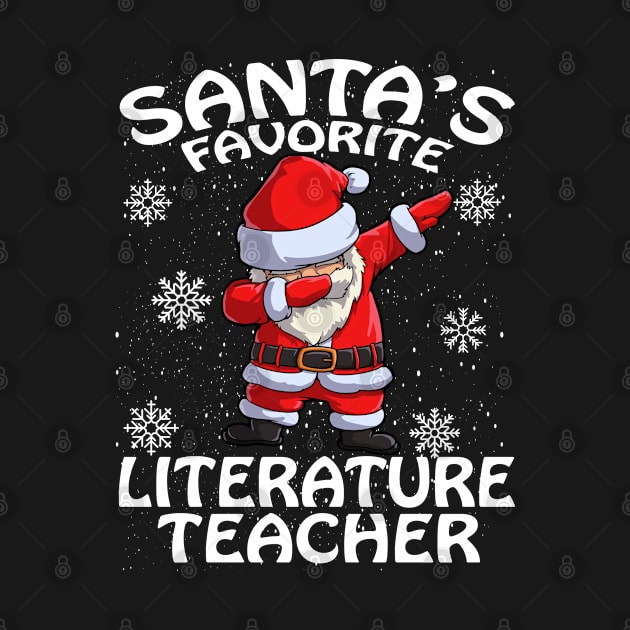 Santas Favorite Literature Teacher Christmas by intelus