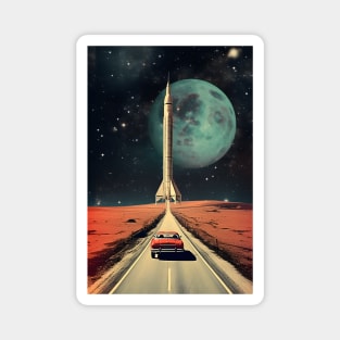 Journey to Space - Vintage Art Magnet