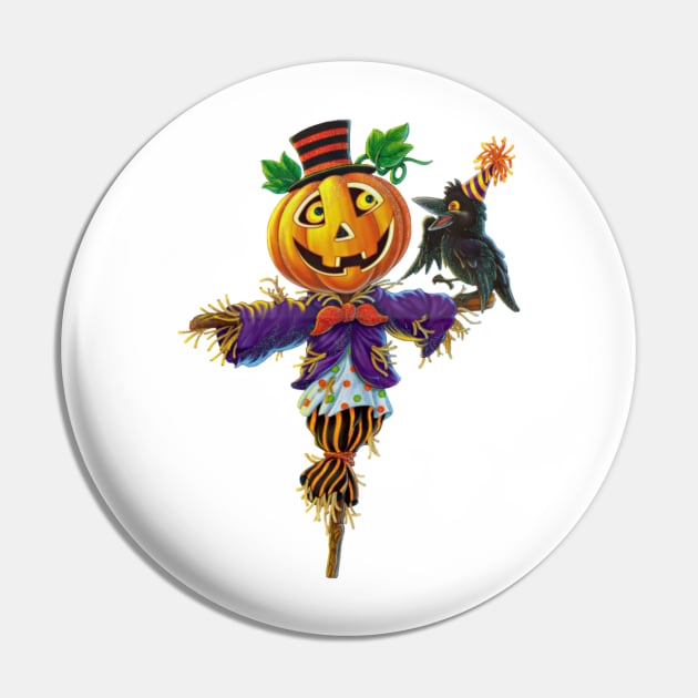 Halloween Fun - Pumpkin Scarecrow Pin by designsbycreation