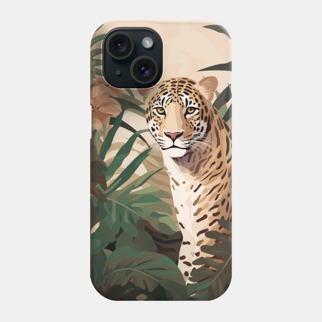 Leopard in the Jungle Phone Case by JunkyDotCom