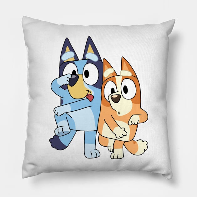 Bluey & Bingo Crazy Pillow by ExpresYourself