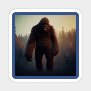 Sasquatch in Nature Magnet