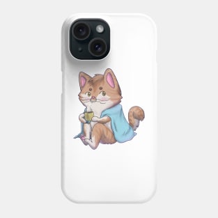 orange warm kitty Phone Case