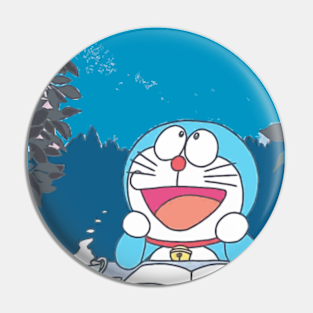 Doraemon Dorayaki Pins And Buttons Teepublic