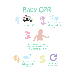 5 Steps of Baby CPR T-Shirt