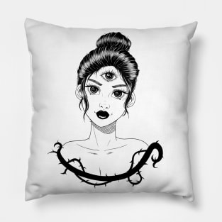 Third Eye Girl Pillow