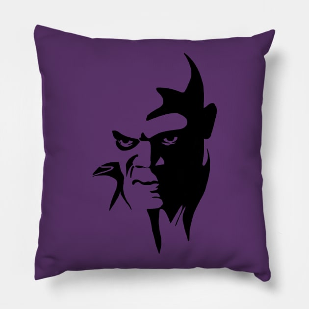 Mace Windu High-Contrast Pillow by mjoesting