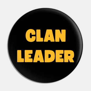 Clan Leader for COC Gamers Pin