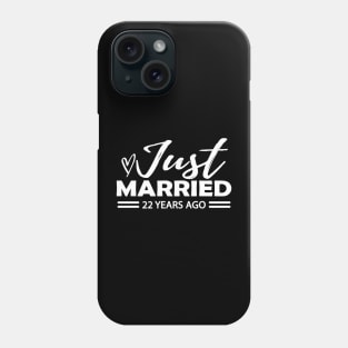 22th Wedding Anniversary - 22 years anniversary Phone Case
