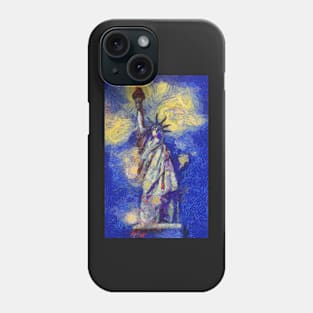 Freedom in flames Van Gogh Monet Cézanne Phone Case