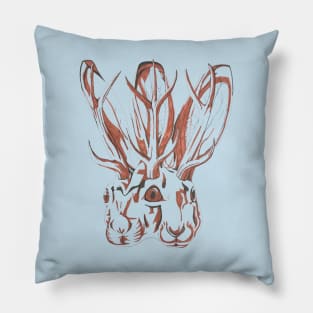 Conjoined Jackalope Pillow