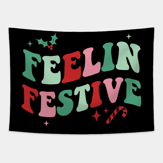 Feelin festive Tapestry by MZeeDesigns