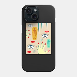 Halloween makeup Phone Case