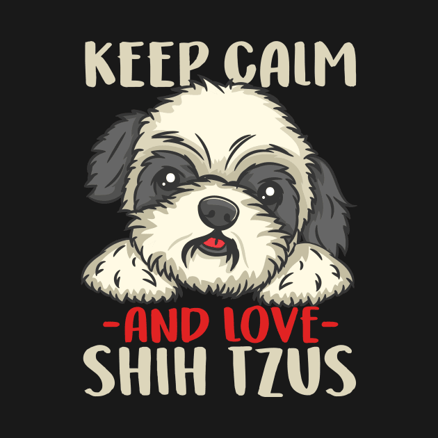 Owned By A Chinese Shih Tzu print for Dog Lovers by biNutz