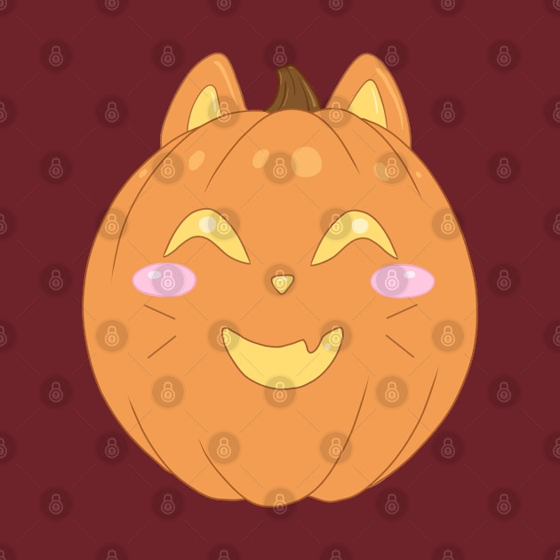 Happy Cat Pumpkin by Lady Lilac