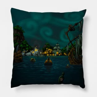 Approaching Plunder Island Pillow