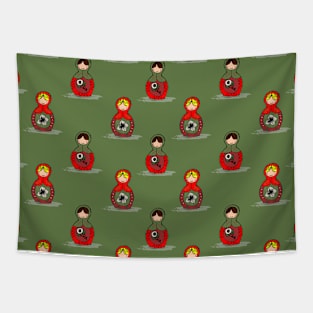 Matryoshka Green Tapestry