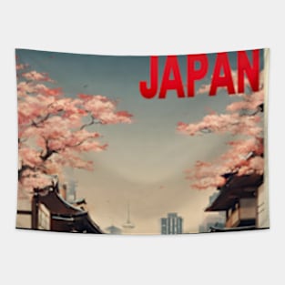 japan tokyo vintage travel tourism 18 Tapestry