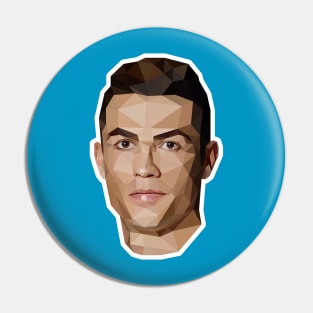 CR7 Low Poly Art Pin