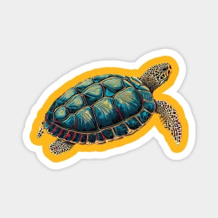 turtle pop art Magnet