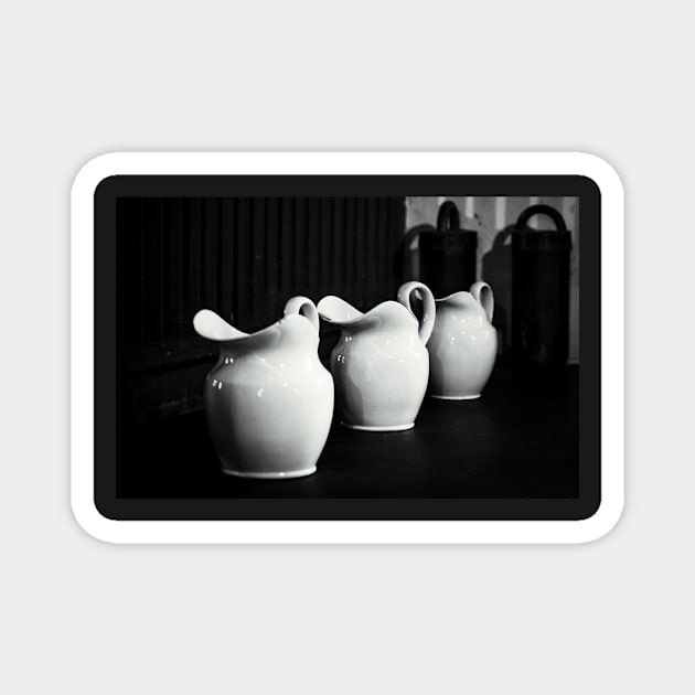 Dunham Massey - Three jugs Magnet by jasminewang