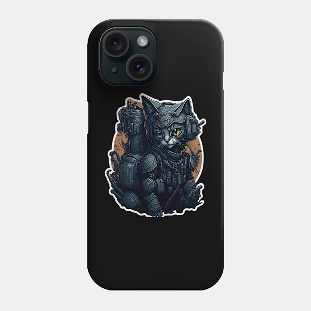 Mecha Cat_008 Phone Case by Kulturmagazine