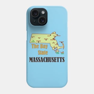 Massachusetts Map Phone Case