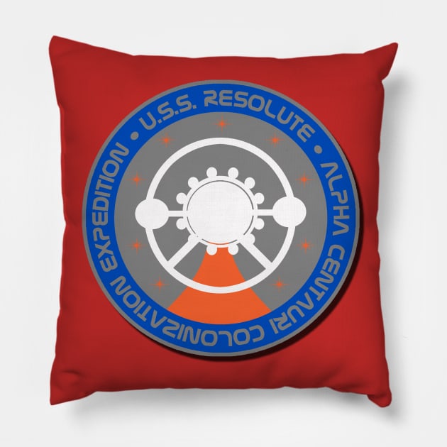 Lost in Space Resolute Patch Pillow by PopCultureShirts