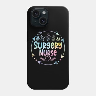 Surgery Nurse cute floral watercolor Phone Case