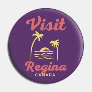 Regina Canada - Funny Canadian Beach Art Pin